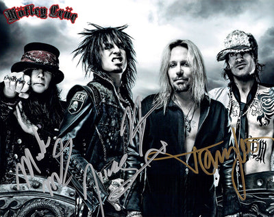 Motley Crue - Photograph Signed by All 4