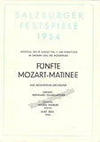 Haebler, Ingrid - Concert Program 1954