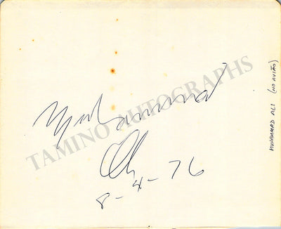 Ali, Muhammad - Signed Album Page 1976