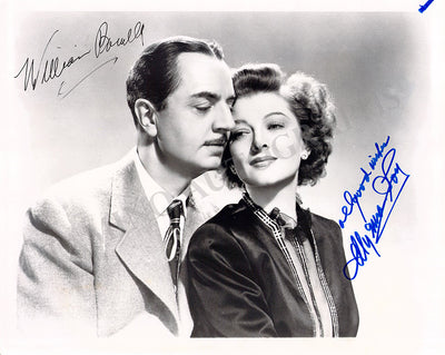 Loy, Myrna - Powell, William - Double Signed Photograph