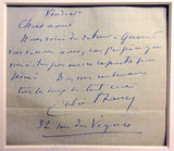 Faure, Gabriel - Autograph Note Signed