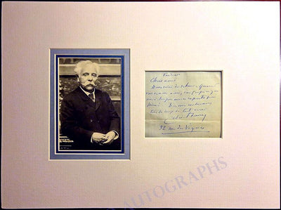 Faure, Gabriel - Autograph Note Signed