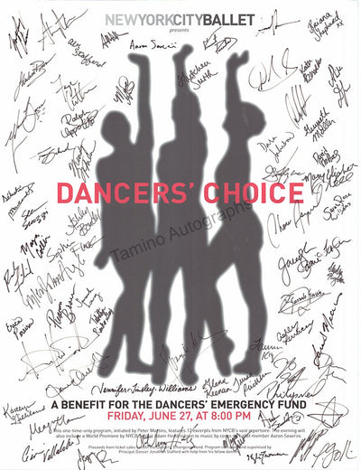 Dancers´ Choice Benefit Poster Signed by 60 Artists