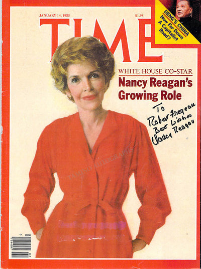 Reagan, Nancy - Time Magazine Signed Cover