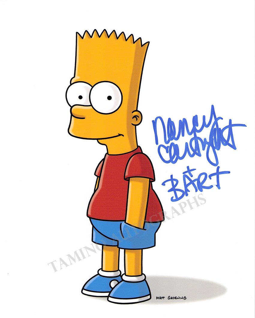 Cartwright, Nancy - Signed Photo of Bart Simpson
