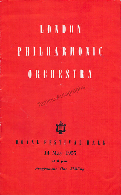 Milstein, Nathan - Golschmann, Vladimir - Double Signed Program London 1955
