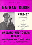 Violinists - Lot of 6 Concert Playbills