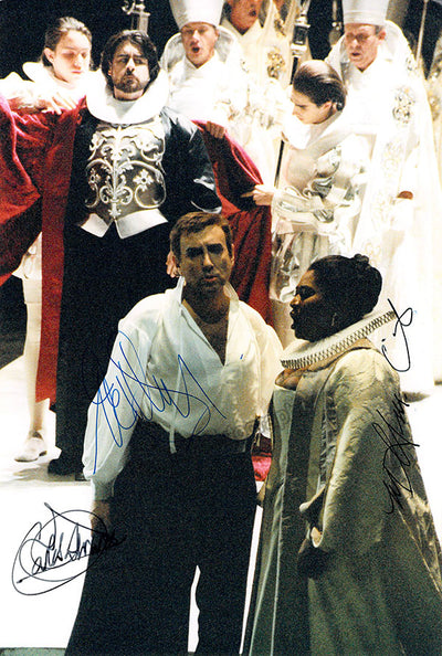 Shicoff, Neil - Crider, Michele - Alvarez, Carlos - Triple Signed Photograph in Don Carlo