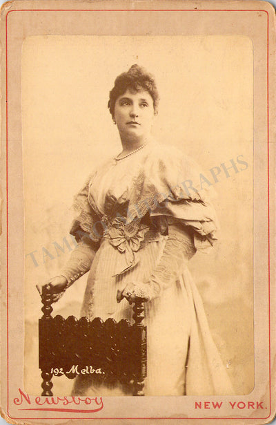 Melba, Nellie - Cabinet Photograph