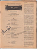 New York City Opera - Signed Program and Cast Pages 1973