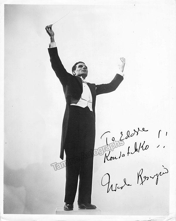 Nicola Rescigno autograph Signed Photo Conducting – Tamino