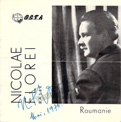 Florei, Nicolae - Signed Booklet 1970