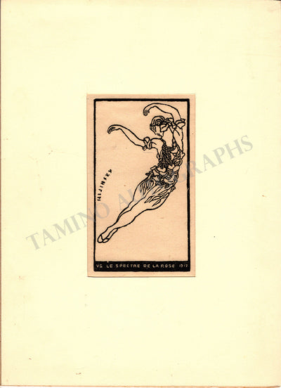 Nijinsky, Vaslav - Print "Le Spectre de la Rose"