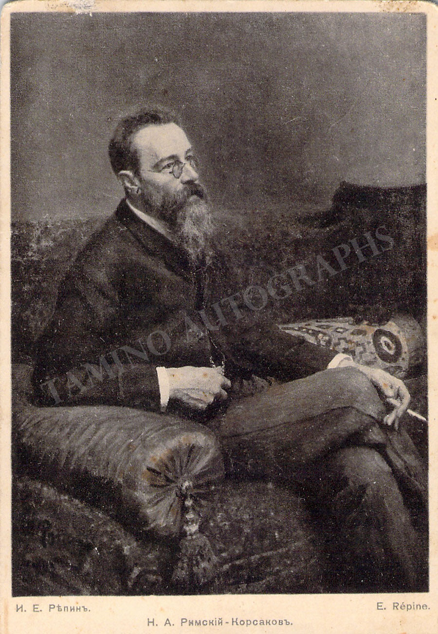 Nikolai RimskyKorsakov Autograph Cover Score "May Night" Tamino