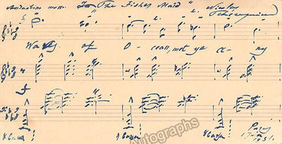 Tcherepnin, Nikolai - Autograph Music Quote Signed in 1931