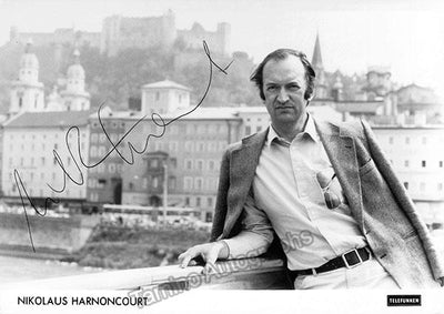 Harnoncourt, Nikolaus - Signed Photograph Young