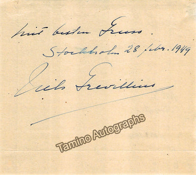 Grevillius, Nils - Signed Album Page 1949