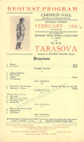Singer Recitals at Carnegie Hall 1909-1925 - Lot of 10 Playbills