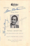 Opera Singers - Signed Program Covers 1943-1946
