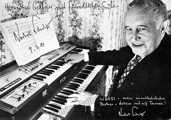 Norbert Schultze Autograph Signed Photograph 1981 – Tamino