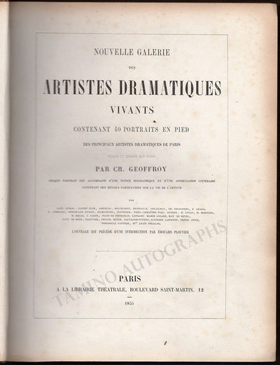 Geoffroy, Charles - Nouvelle Galerie des Artistes Dramatiques 1855