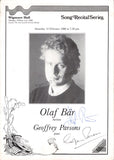 Bar, Olaf - Signed Program London 1988