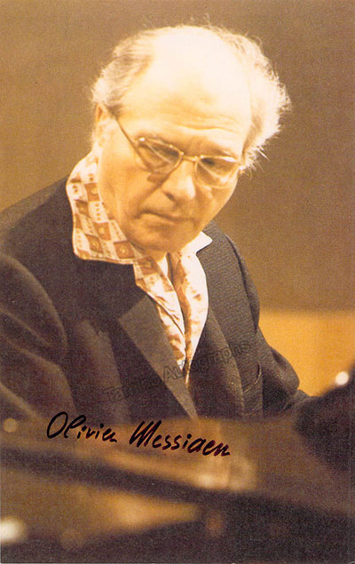 Messiaen, Olivier - Signed Photograph