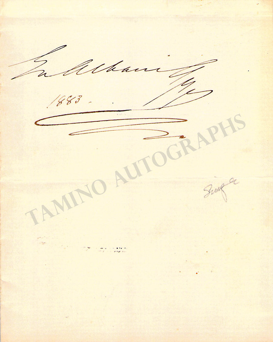 Opera Signs 1800 Opera Singers Autographs Signatures Late 1800s-1910 Lot 2