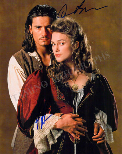Knightley, Keira - Bloom, Orlando - Signed Photograph in "Pirates of the Caribbean"