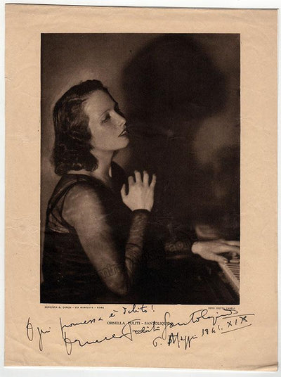 Puliti-Santoliquido, Ornella - Large Signed Photo 1941
