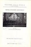 Klemperer, Otto - Concert Program La Scala 1947