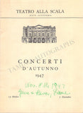 Klemperer, Otto - Concert Program La Scala 1947