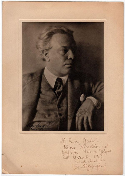 Respighi, Elsa - Signed Photo of Ottorino Respighi