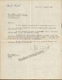 Civil, Pablo - Typed Letter Signed 1938 + Photo