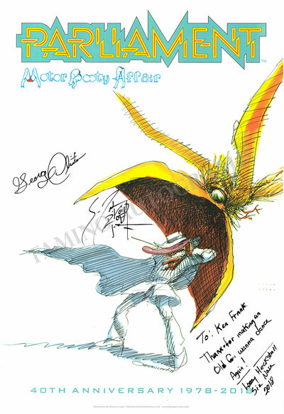 Clinton, George & Others - Signed Poster Parliament 40th Anniversary