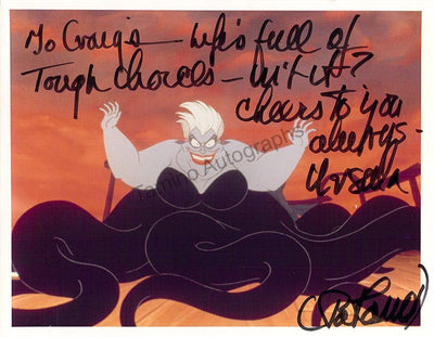 Carroll, Pat - Signed Photo of "The Little Mermaid"