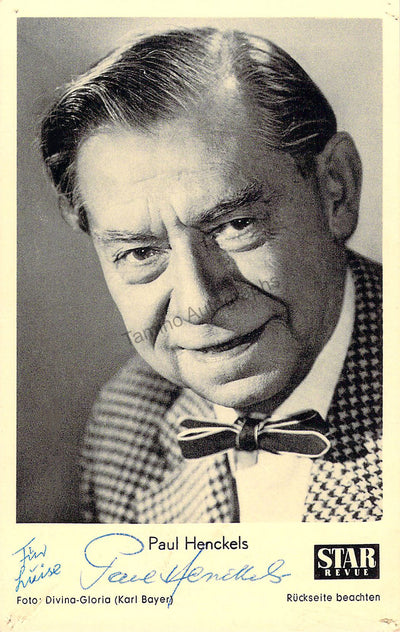 Henckels, Paul - Signed Photograph