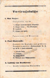 Hindemith, Paul - Concert Program Essen 1928