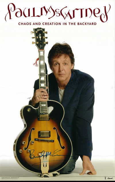 McCartney, Paul - Signed Poster "Chaos and Creation in the Backyard"