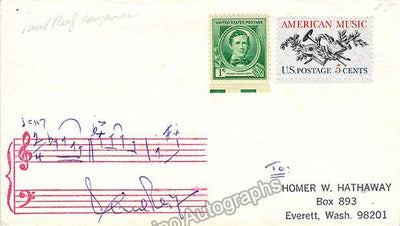 Reif, Paul - Autograph Music Quote Signed