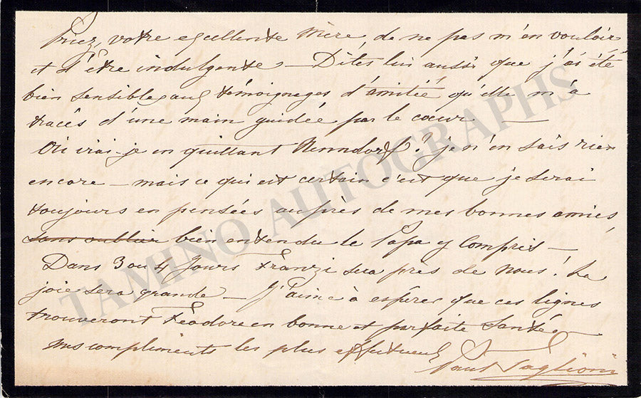 Taglione Family - Autographs Lot