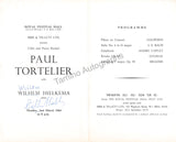 Tortelier, Paul - Signed Program London 1964