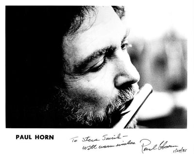 Horn, Paul - Signed Photo 1995