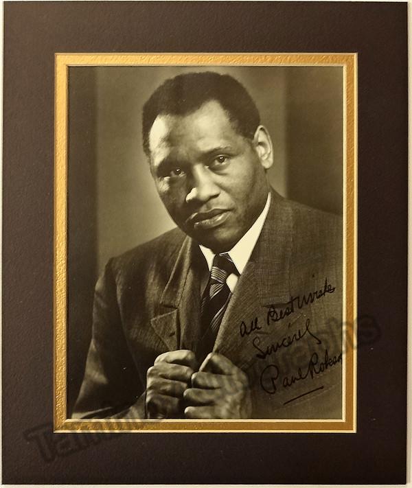 Robeson, Paul - Signed Photo Matted