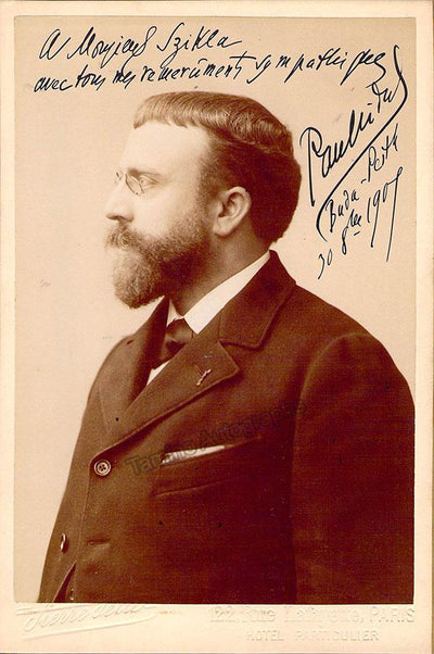Vidal, Paul - Signed Cabinet Photograph 1907