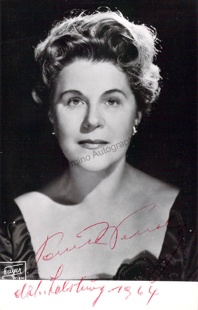 Wessely, Paula - Signed Photograph 1964