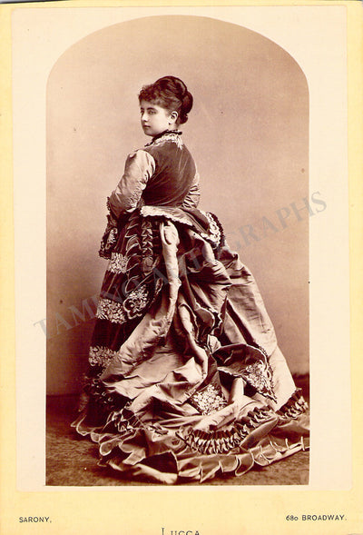 Cabinet photo as herself