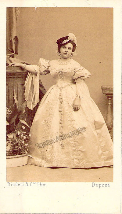 Gueymard-Lauters, Pauline - CDV as Eboli in Don Carlo
