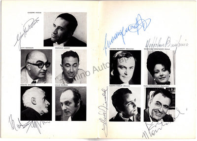 Pavarotti, Luciano - Patané, Giuseppe & Others - Signed Program L'Elisir 1970