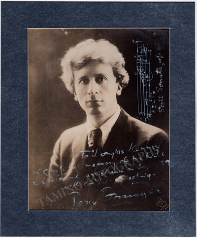 Grainger, Percy - Signed Photo with Autograph Music Quote 1919